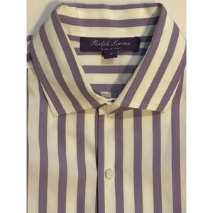 Ralph Lauren Purple Label Collection Italy Capri Relaxed Cotton Shirt Women 12